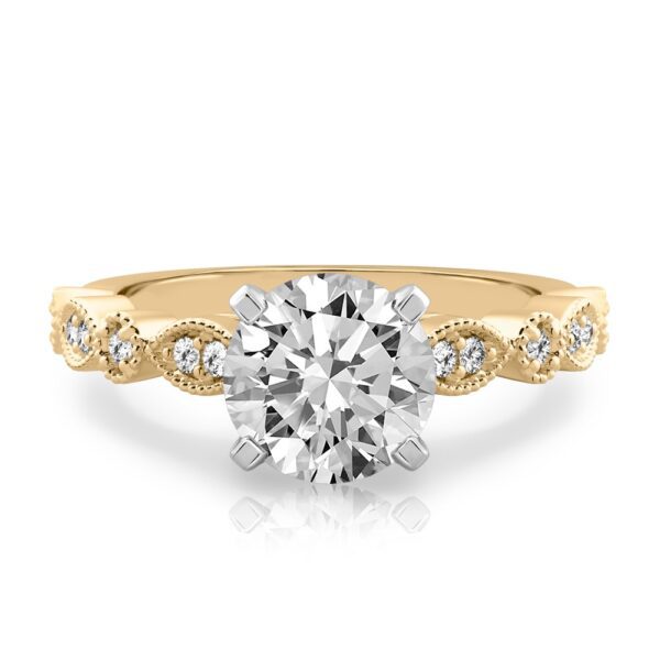 Marquise and Dot Engagement Ring