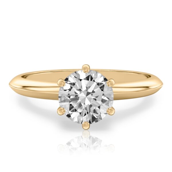 Six Prong Solitaire Engagement Ring
