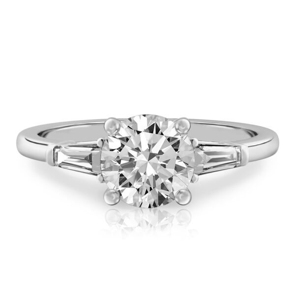 Tapered Baguette Engagement Ring